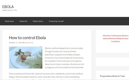 Για 200.000 δολάρια πουλήθηκε η ηλεκτρονική διεύθυνση Ebola.com