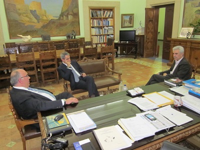Συνάντηση του Περιφερειάρχη Ν. Αιγαίου κ. Γιάννη Μαχαιρίδη με τον Υφυπουργό Μεταφορών και Δικτύων κ. Μιχάλη Παπαδόπουλο