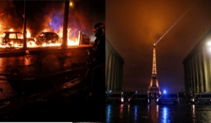 «Φλέγεται» το Παρίσι -Εικόνες χάους, φωτιές, βανδαλισμοί, 100 τραυματίες